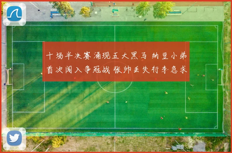 十场半决赛涌现五大黑马 纳豆小弟首次闯入争冠战 张帅丢失行李急求助